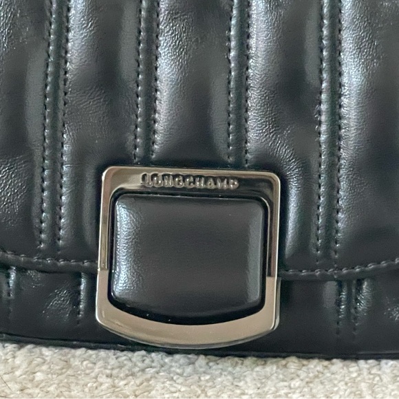 Longchamp Brioche XS Crossbody Shoulder Black Leather Handbag BRAND NEW - Picture 2 of 10